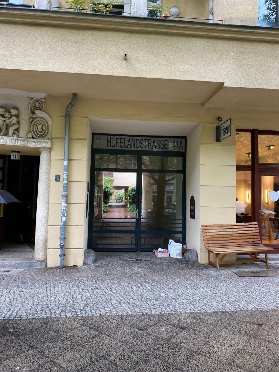Eingang Hufelandstra�e 11A Erdgeschosswohnung Berlin