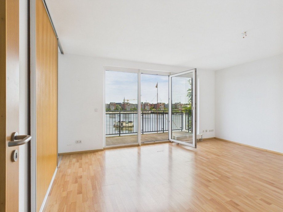 Wohnzimmer mit Balkon Maisonettewohnung Berlin
