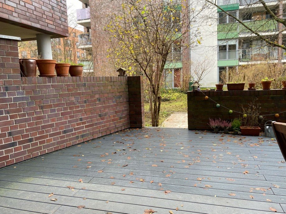 Terrasse mit Zugang zum Hof Maisonettewohnung Berlin