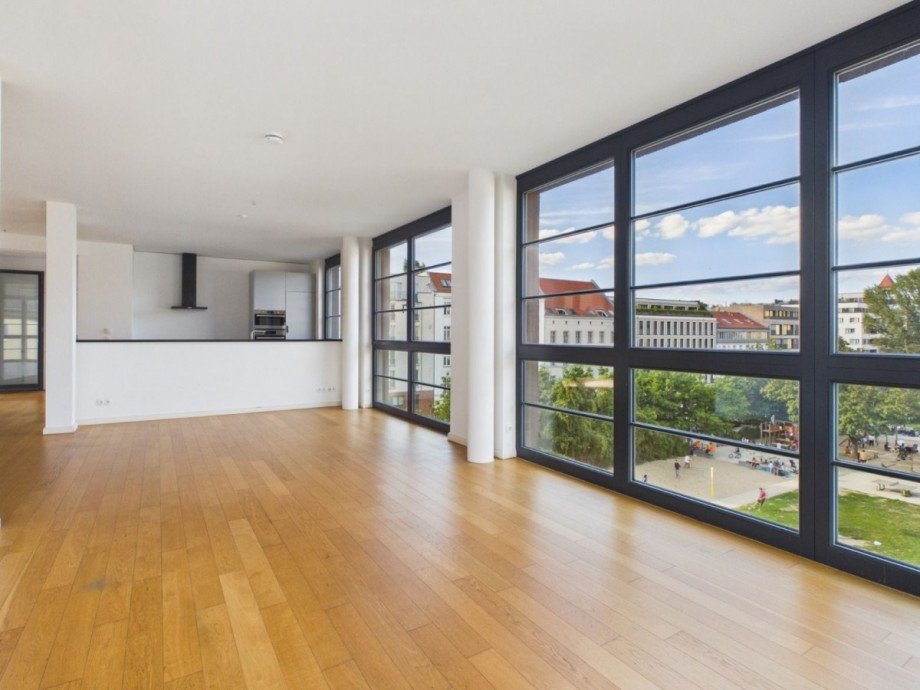 Blick in den Schendelpark Etagenwohnung Berlin